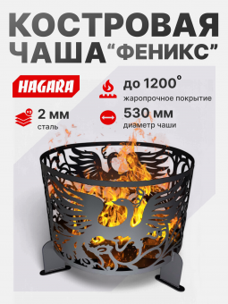 Чаша костровая очаг «Феникс» 2 мм. ⌀ 530